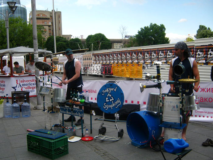 Junkyard Jonny and Trashcan Tony in Macedonia